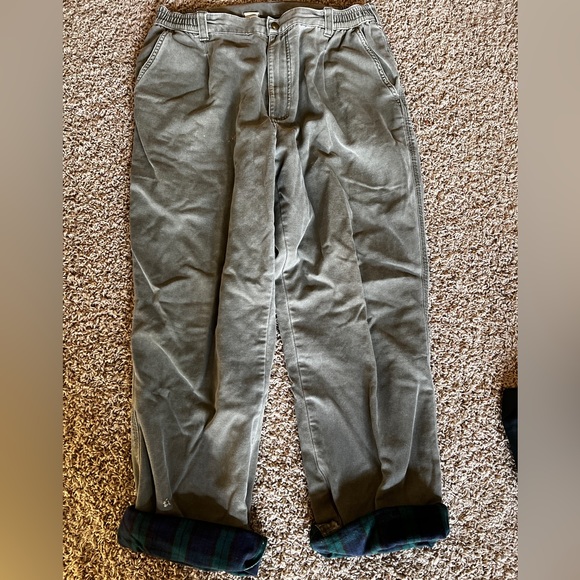 L.L. Bean Pants Vintage Ll Bean Flannel Lined Pants 33x32 Poshmark